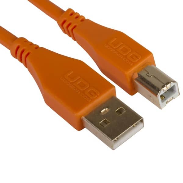 UDG Ultimate Audio Cable USB A-B Orange Straight - Image 2
